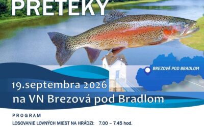 Rybárske preteky na prívlač 19.9.2026 VN Brezová pod Bradlom uzávierka 16.09.2026